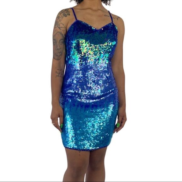 Vintage Adriana Papell Ombré Sequin dress - Picture 6 of 12